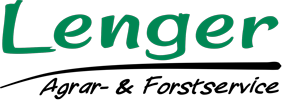 Lenger Agrar-und Forstservice Logo ist ein Logobild in grün und schwarzer Schrift auf weißem Hintergrund. Der Name Lenger ist in grün gehalten , wobei der Agrar - & Forstservice Schriftzug in schwarz dargestellt wird.